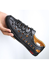 Giày Rọ Nam Bảo Hân - Lỗ Thoáng ( Rọ Nam Da Bò Đế Khâu Mềm Mã SD01)