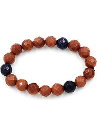 Vòng tay chuỗi hạt kim sa cắt giác 10 ly MS131