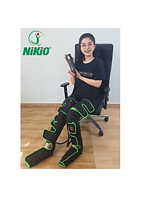 Máy Nén Ép Trị Liệu Suy Giãn Tĩnh Mạch Chân Nikio NK-287 - Massage Chân Bằng Công Nghệ Túi Khí Tân Tiến Với Áp Suất 50 Kpa - Tích Hợp Nhiệt Sưởi Ấm Đầu Gối - Tăng Tuần Hoàn Máu, Hỗ Trợ Cải Thiện Suy Giãn Tĩnh Mạch Và Đau Nhức Chân