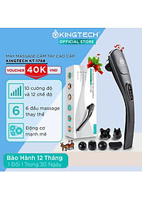 Máy Massage Cầm Tay Đa Năng Cao Cấp KINGTECH - Mát Xa Chuyên Sâu Cho Cổ, Vai Gáy, Bụng, Lưng, Cánh Tay, Chân - Giảm Đau Mỏi Toàn Thân Cho Dân Văn...