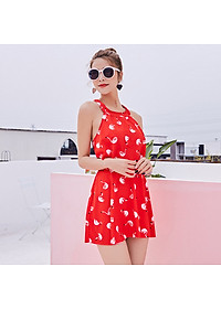 Đồ Bơi Nữ Một Mảnh Họa Tiết Thiên Nga AT089 MayHomes Dễ Thương