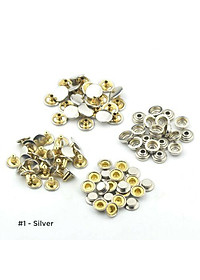 Nút bấm 4 thành phần 15mm Mã cúc 501 Bằng thau không gỉ Chuyên làm nút áo da cao cấp, áo khoác, quần jean