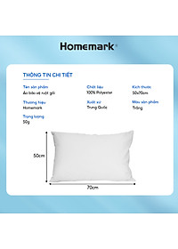 Bảo Vệ Gối Khách Sạn Homemark 50x70cm - Kháng Nước, Chống Bụi, Khóa Kéo Tiện Lợi