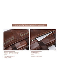 Túi xách nam da bò thật - túi xách nam da bò thật cao cấp ( 15,6")