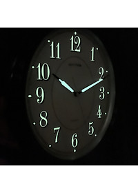 Đồng hồ treo tường Rhythm CMG712NR06 - Kt 32.2 x 39.0 x 5.3cm, 900g Vỏ nhựa giả gỗ