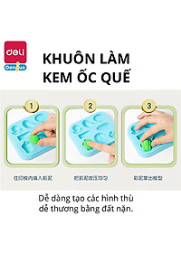 Đất Nặn Làm Bếp Làm Kem Mì Cùng Bé Khuôn Và Máy Thủ Công Deli - Đồ Chơi Giáo Dục Nhập Vai Thông Minh Cho Bé - 67801 67802 67805 YC