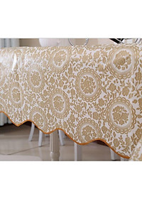 Khăn Trải Bàn Hoa Văn Dập Nổi Không Thấm Nước 152*106 Cm