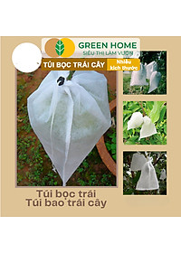 10 Túi Bọc Cam, Lê, Ổi GreenHome, 18x19cm, Có Nút Cài, Độ Bền 3-5 Năm, Nhiều Kích thước
