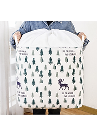 Túi vải Canvas đựng quần áo - Sọt đựng đồ túi chăn 100L cao cấp gấp gọn, chống thấm nước - Giỏ đựng đồ, chăn mền  - Chính hãng D Danido