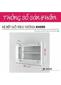 Kệ gỗ đựng gia vị nhà bếp hiện đại SMLIFE Knerr