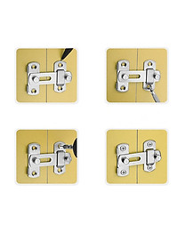 Then Chốt Cài Cửa, Chốt Khóa Bằng Thép Không Gỉ KUNBE An Toàn Tiện Lợi Nhiều Kích Thước