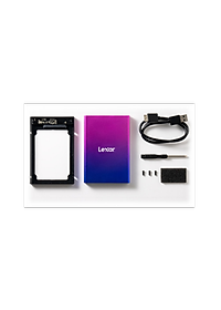 Hộp box SSD Lexar E100 | gắn SSD 2.5 inch dung lượng 128G - 8TB | Giao tiếp USB 3.2 Gen 1 - Bảo hành 1 năm - Hàng Chính Hãng