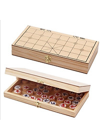 [GỖ TỰ NHIÊN CAO CẤP] Bộ cờ tướng gỗ sồi cao cấp kích thước 40 x 35cm, Bộ cờ tướng cao cấp khắc nét tinh xảo có bàn là hộp đựng gấp gọn - Hàng chính hãng D Danido