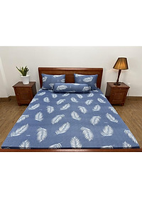 Bộ ga giường,drap trải giường,ga bo chun  thun lạnh Hàn Quốc 4 món (1 ga +2 áo gối nằm+1 áo ôm) size nệm 5-20cm