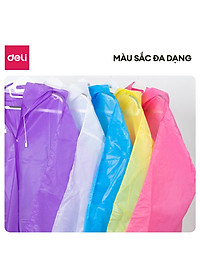 Áo Mưa 1 Người Trong Suốt Eva Deli - Siêu Dày Chống Thấm Nước Cho Mưa To Phong Cách Thời Trang Nhiều Màu Sắc Tươi Trẻ, Phù Hợp Cho Cả Nam Nữ