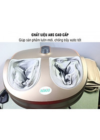 Máy Massage Chân Nén Ép Trị Liệu Suy Giãn Tĩnh Mạch Nikio NK-187 - Máy Mát Xa Dây Ấn Lòng Bàn Chân, Mu Bàn Chân, Ngón Chân, Bắp Chân - Công Nghệ Tiên Tiến: Con Lăn, Túi Khí Và Nhiệt Sưởi - Nhiều Chế Độ Matxa, Có Remote Điều Khiển