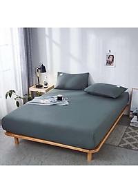 Bộ Ga Gối Cotton Đũi Tici LIDACO Cao Cấp – Xanh Mint – TẶNG 01 VỎ GỐI ÔM