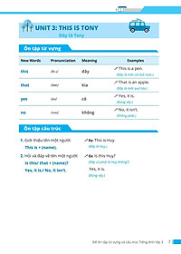 Đề Ôn Tập Từ Vựng Và Cấu Trúc Tiếng Anh Lớp 3