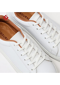 Giày Sneaker da bò màu trắng SIGOURNEY giày thể thao nam TT-001 bảo hành 18 tháng
