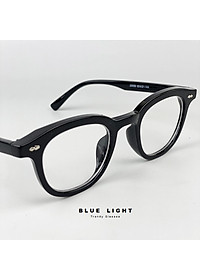 Gọng Kính Cận, Kính Giả Cận Nam Nữ Mắt Tròn Oval Nhỏ, Gọng Nhựa Dẻo TR90 Dày Dặn, Chống Ánh Sáng Xanh - BLUE LIGHT