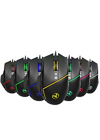 Chuột Gaming macro A876 Led RGB 6400dpi cho máy tính laptop hàng nhập khẩu