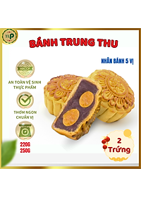 Nơi bán Bánh Trung Thu 2 Trứng Muối Đặc Biệt TLP - 5 Loại Nhân Truyền Thống (Thập Cẩm, Đậu Xanh, Khoai Môn, Dừa, Trà Xanh)