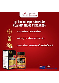 Viên uống viêm đường tiết niệu nhập khẩu chính hãng New Zealand GO CRANBERRY 60000+ (30 viên) hỗ trợ điều trị viêm đường tiết niệu, viêm phụ khoa, giảm tiểu buốt, tiểu dắt, tiểu đêm, khó đi tiểu