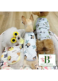 ÁO THUN NỈ PHOM RAGLAN MẶC ẤM CHO THÚ CƯNG CHÓ MÈO