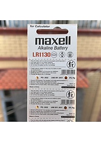 10 Viên Pin Maxell AG10 LR1130 LR54 Cúc Áo 1,5V Nhật Bản
