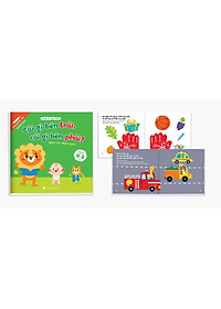 Ehon toán học đầu đời cho bé - Trọn bộ 8 cuốn song ngữ Anh Việt - Có file nghe - Tặng kèm 1 bút viết xóa