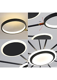 Đèn thả HAIRI phong cách hiện đại với 3 chế độ ánh sáng - kèm điều khiển từ xa.