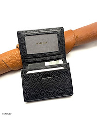 Bóp Đựng Thẻ ATM Nhỏ Gọn SUPPLE, Da Bò SMALL PEBBLE Mềm Mại - Bền Bỉ, Chống Xước - Chống Nhăn Tốt, Thiết Kế Hiện Đại, Ngăn Súp Lê Rộng, Đựng Được Nhiều Thẻ Ngân Hàng, Card Danh Thiếp, Căn Cước Công Dân, Dáng Đứng - Gập 2 – Hàng Chính Hãng SAIGIO