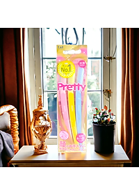 Dao Cạo Lông Mày Cán Dài Kai Pretty 01628-GA0053 (Set 3 cây)