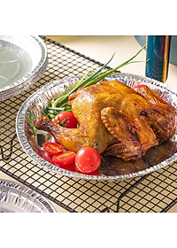 Sét 10 khay giấy bạc,khay bạc đựng thực phẩm lót nồi chiên không dầu chịu nhiệt độ cao