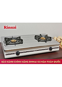 Bếp gas đôi dương Rinnai RV-375 SW(N) (Trắng)- Hàng chính hãng