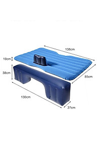 Giường hơi, Nệm hơi ô tô cao cấp phủ vải nhung thích hợp cho các chuyến dã ngoại và nghỉ ngơi trên xe hơi