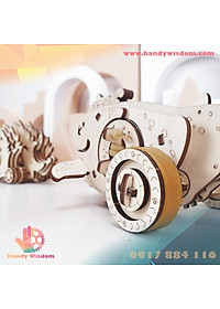 Mô hình gỗ chuyển động - Combo con nhím, tắc kè, cá voi - New Land MV05/6/7