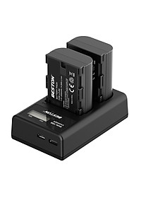 Bộ Pin LP-E6 2000mAh + Sạc Beston Dùng Cho Máy Ảnh Canon EOS 60D 70D 80D 90D 6D 7D 5D Mark IV 5DSR - Hàng nhập khẩu