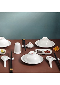 Bát cơm 4.4 inch đế cao sứ Long Phương