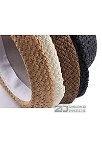 Mũ phớt, Nón cao bồi Fedora đan, thắt da cực chất cho nam và nữ