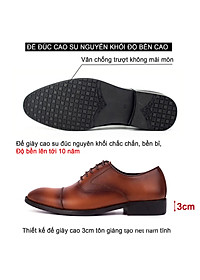Giày da nam, giày oxford công sở Bụi Leather G106 - Da bò Nappa cao cấp - Bảo hành 12 tháng