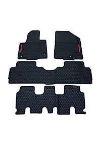 Thảm sàn, lót sàn cao su 3D cho Hyundai Santafe 2019