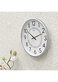 Đồng hồ Rhythm CMG595NR66 – KT 31.0 x 4.5cm/735g, vỏ nhựa, dùng Pin.