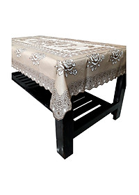 Khăn trải bàn PAULEE 856B, hoa văn sang trọng, nhựa PVC dẻo, không thấm nước