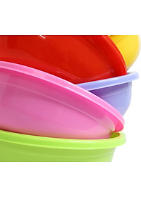 Combo 5 Thau nhựa tròn Chấn Thuận Thành đựng đồ, rửa rau củ - hàng Việt Nam Chất Lượng Cao 24x8.2 cm (nhiều màu) - TN2T420-5