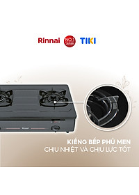 Bếp gas dương Rinnai RV-4700(G)N mặt bếp men và kiềng bếp men - Hàng chính hãng.
