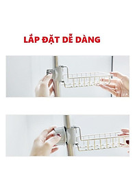 Kệ inox gắn vòi nước, treo bồn rửa chén bát