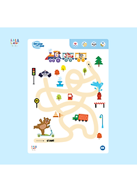 Đồ chơi Giáo dục sớm Thẻ Flashcard thông minh cho bé xóa được, học liệu giáo dục sớm thương hiệu Lalala Baby (Shape Me - Write Me - Math Me - Learn Me)