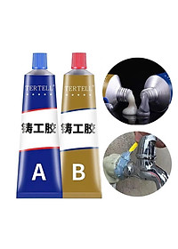 Bộ 2 Lọ Keo AB 100g Dán Sắt Kim Loại Đa Năng Siêu Dính – Bịt Lỗ Thủng Chịu Nhiệt, Chịu Lực Cao