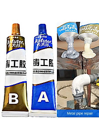 Bộ 2 Lọ Keo AB 100g Dán Sắt Kim Loại Đa Năng Siêu Dính – Bịt Lỗ Thủng Chịu Nhiệt, Chịu Lực Cao